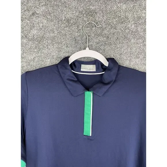 Callaway Women's Golf Polo XL OPTI-DRI Short Sleeve Blue, White and Green - Picture 2 of 9